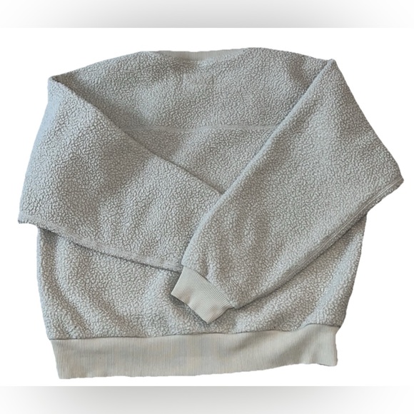 Everlane The Renew Fleece Raglan Sweatshirt Oat Size Small - Picture 7 of 9